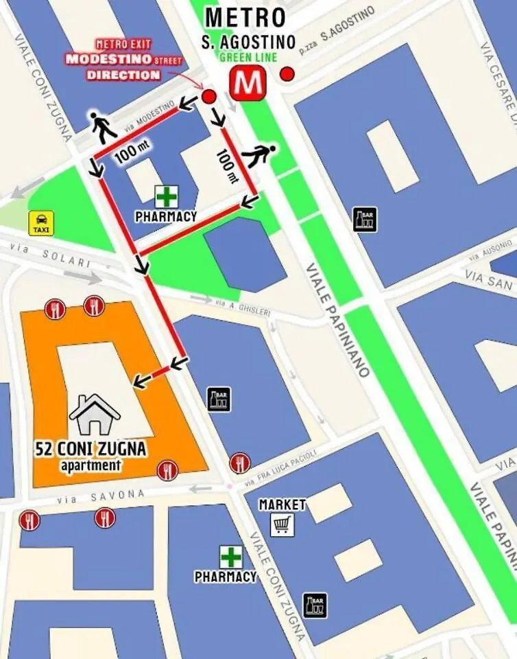 Apartmán Bilocale Santagostino Milán